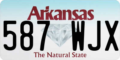 AR license plate 587WJX