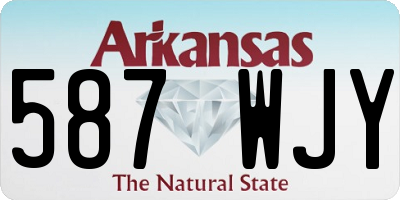 AR license plate 587WJY
