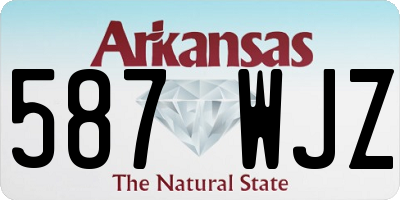 AR license plate 587WJZ