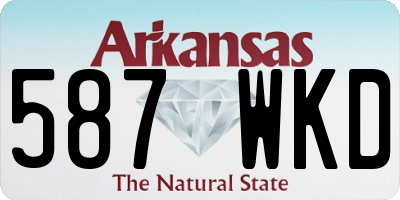 AR license plate 587WKD