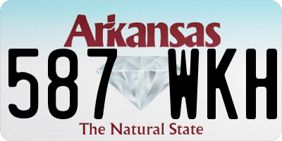 AR license plate 587WKH