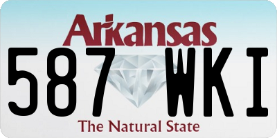 AR license plate 587WKI