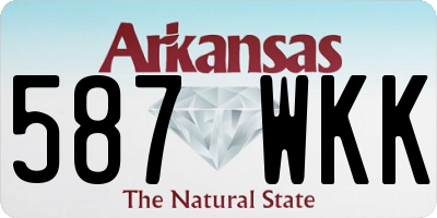 AR license plate 587WKK