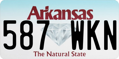 AR license plate 587WKN