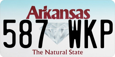 AR license plate 587WKP