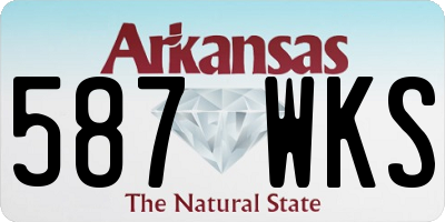 AR license plate 587WKS