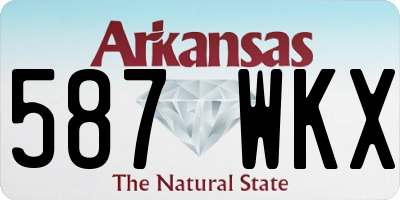 AR license plate 587WKX