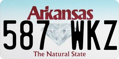 AR license plate 587WKZ