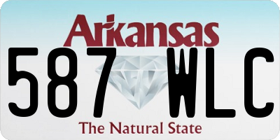 AR license plate 587WLC
