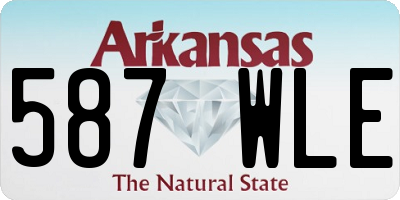 AR license plate 587WLE