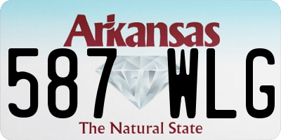 AR license plate 587WLG