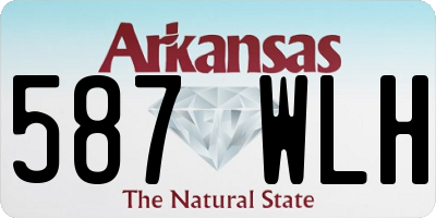 AR license plate 587WLH