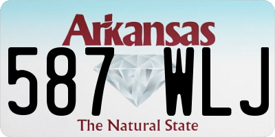 AR license plate 587WLJ