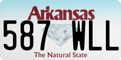 AR license plate 587WLL