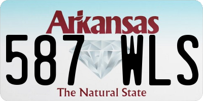 AR license plate 587WLS