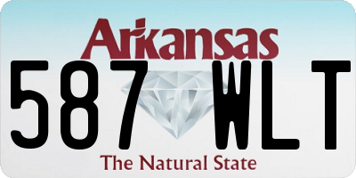 AR license plate 587WLT