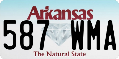 AR license plate 587WMA