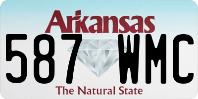 AR license plate 587WMC