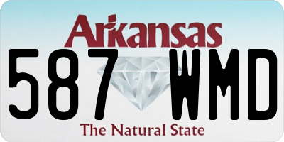 AR license plate 587WMD