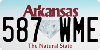 AR license plate 587WME