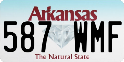AR license plate 587WMF