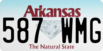 AR license plate 587WMG