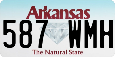 AR license plate 587WMH