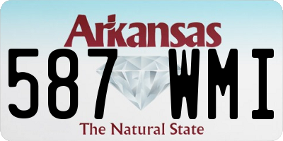 AR license plate 587WMI