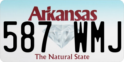 AR license plate 587WMJ