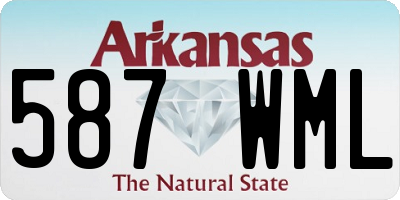 AR license plate 587WML