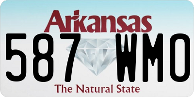 AR license plate 587WMO