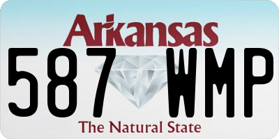 AR license plate 587WMP