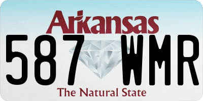 AR license plate 587WMR