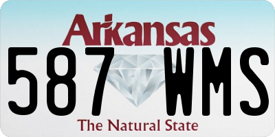 AR license plate 587WMS