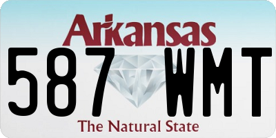 AR license plate 587WMT