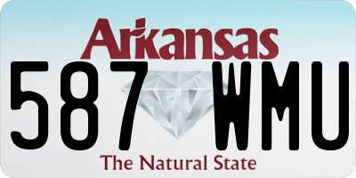 AR license plate 587WMU