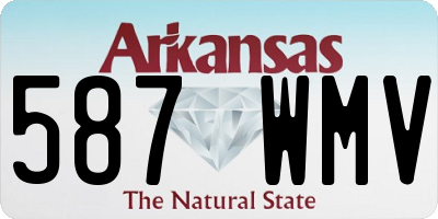 AR license plate 587WMV