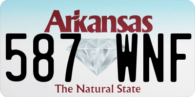 AR license plate 587WNF