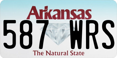 AR license plate 587WRS