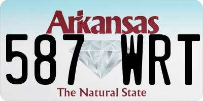 AR license plate 587WRT
