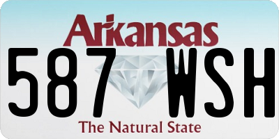 AR license plate 587WSH