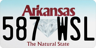 AR license plate 587WSL