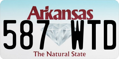 AR license plate 587WTD