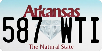 AR license plate 587WTI