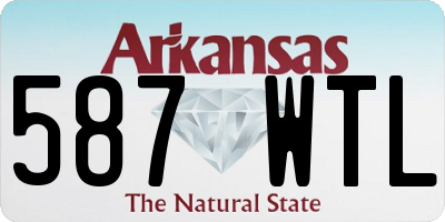 AR license plate 587WTL