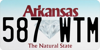 AR license plate 587WTM