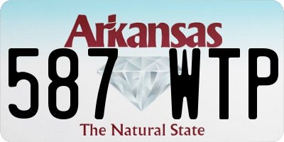 AR license plate 587WTP