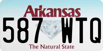 AR license plate 587WTQ