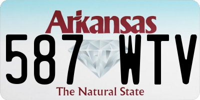 AR license plate 587WTV