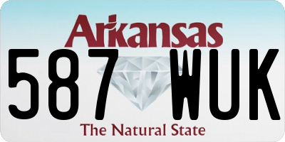 AR license plate 587WUK